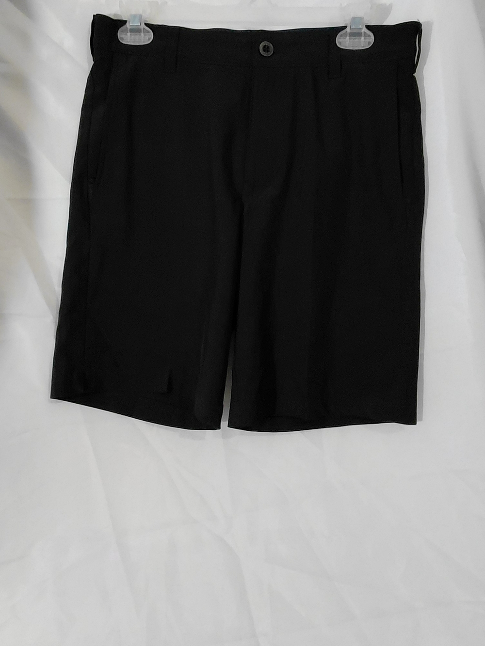 Men's Black Flat-Front Shorts – Sleek Everyday Short